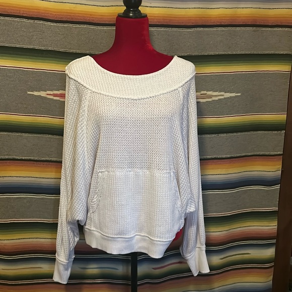 We The Free Sweaters - FP Oversized Waffle Sweatshirt OSFM